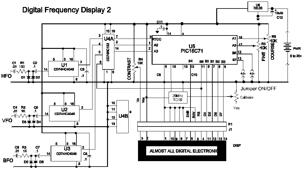 dfd2 schematic with 20 MHz TXCO